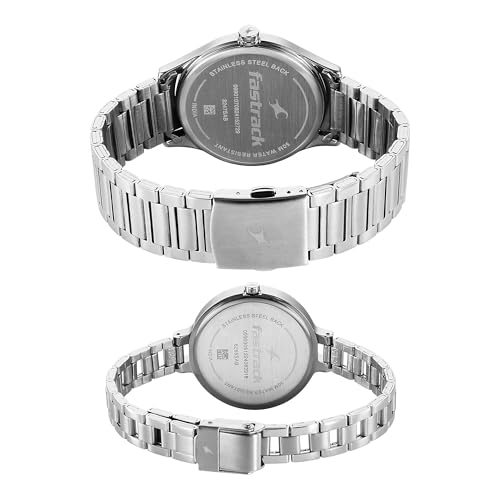 Image of Fastrack Mixmatch 4.0 Silver Dial Pair Watch