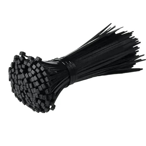 100 Pack Premium Plastic Wire Ties,Tie Straps Self-Locking Nylon Zip Ties,Multi-Purpose Nylon Cable Cord Management for Home,Office,Garden,Workshop,Indoor,Outdoor (Black, 250 x 3.6mm)