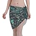 LKKPT Laboratorio de química de patrón Vintage con fórmulas Faldas de Abrigo de Playa para Mujer Delantal Corto Sarong Traje de baño Cubre Ups Bikini Sexy Wrap Pareo