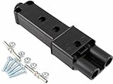 DPI Yamaha Electric G19, G22 (Nabson) Golf Cart 48-Volt MAC DC Charger Plug - Charger Side
