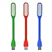 Produktbild DREI (3X) USB LED Lampe Leuchte bunt flexibel biegbar kompakt leicht Nachtlampe Leselampe