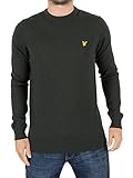 Manches resserrées Lyle & Scott Crew Neck Pull, Vert (Vert forêt), L Homme