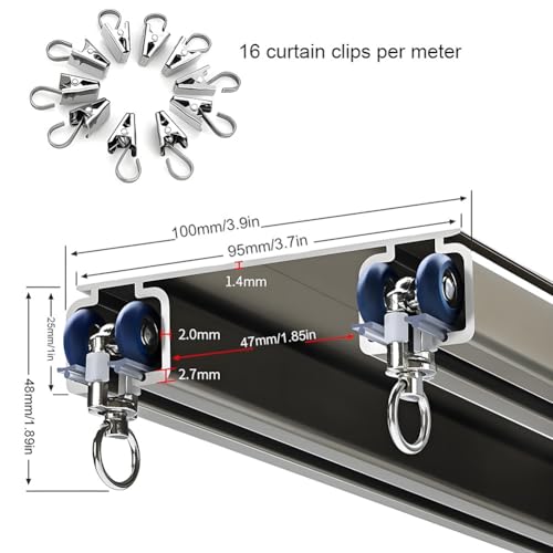 Système coulissant double rail blanc pour optimiser les petits espaces - 3