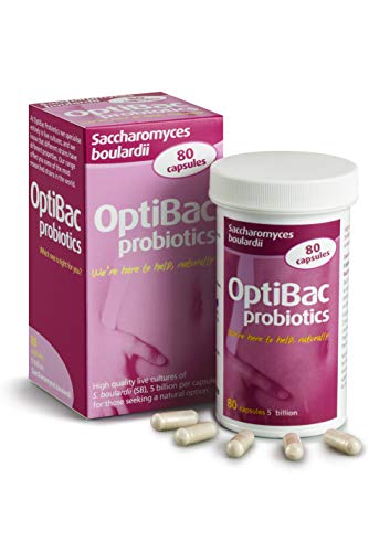 OptiBac Saccharomyces Boulardii - Verpakking met 80 Capsules