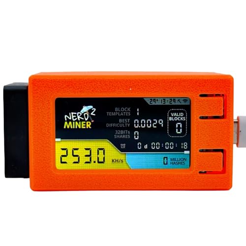 NerdMiner V2pro 250KH/s Upgrade from 78k to 250k Mini Lottery