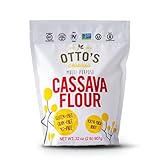 Otto's Naturals Cassava Flour (2 Lb. Bag) Grain-Free, Gluten-Free Baking Flour - Made From 100 % Yuca Root - Certified Paleo & Non-GMO Verified All-Purpose Wheat Flour Substitute