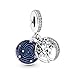 Produktbild Pandora Charm-Anhänger 799645C01 Double Tree und Galaxy Moon