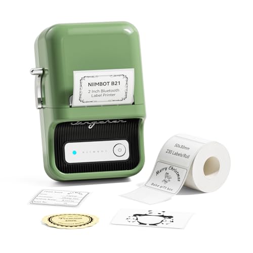 Imprimante d'étiquettes thermiques pour maison NIIMBOT B21 avec ruban adhésif vintage