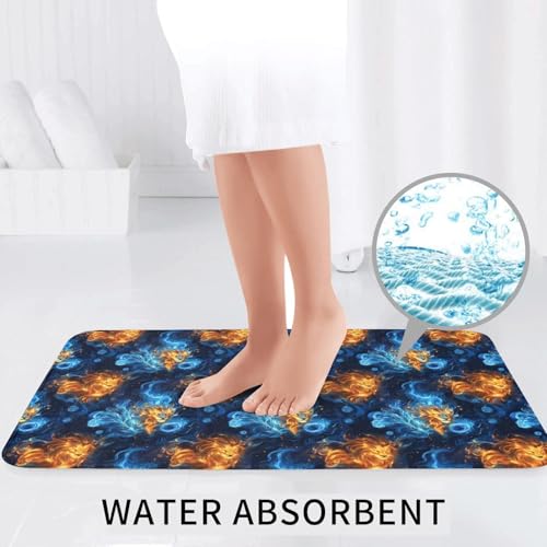 Tapis de salle de bain antidérapant baignoire WC lavable en U