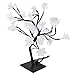 Xcello 24LED Fiber Optic Tree Lamp USB Powered Simulation Flower Light for Household Decoration, Warm White