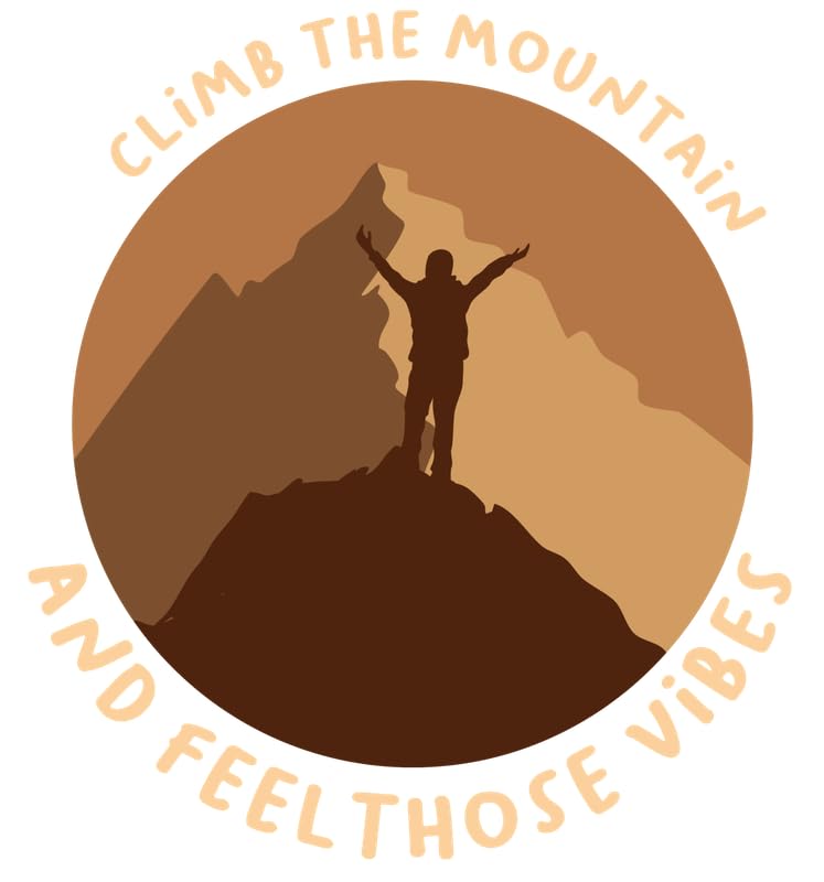 Poster A2 Climb the Mountain toile décoration murale citation