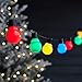 Produktbild 30er LED Party Lichterkette bunt Innen Außen Lichterkette Kugeln Lichterkette Glühbirnen Außen Gartendeko für Draußen LED Lichterkette Außen Lichterkette mit Stecker Outdoor Lichterkette Balkon