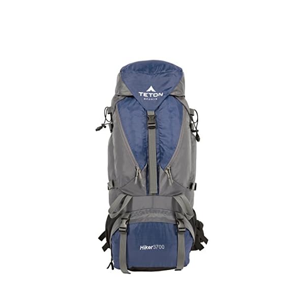 TETON Sports Hiker 3700 Ultralight Internal Frame High-Performance Backpack for Hiking, Camping, Travel, and Outdoor Activities; 60L, Navy