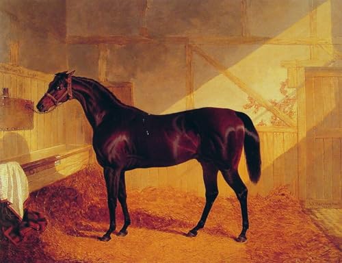 Pintura al óleo de John Frederick Herring Snr, cuadro clásico 60x90cm