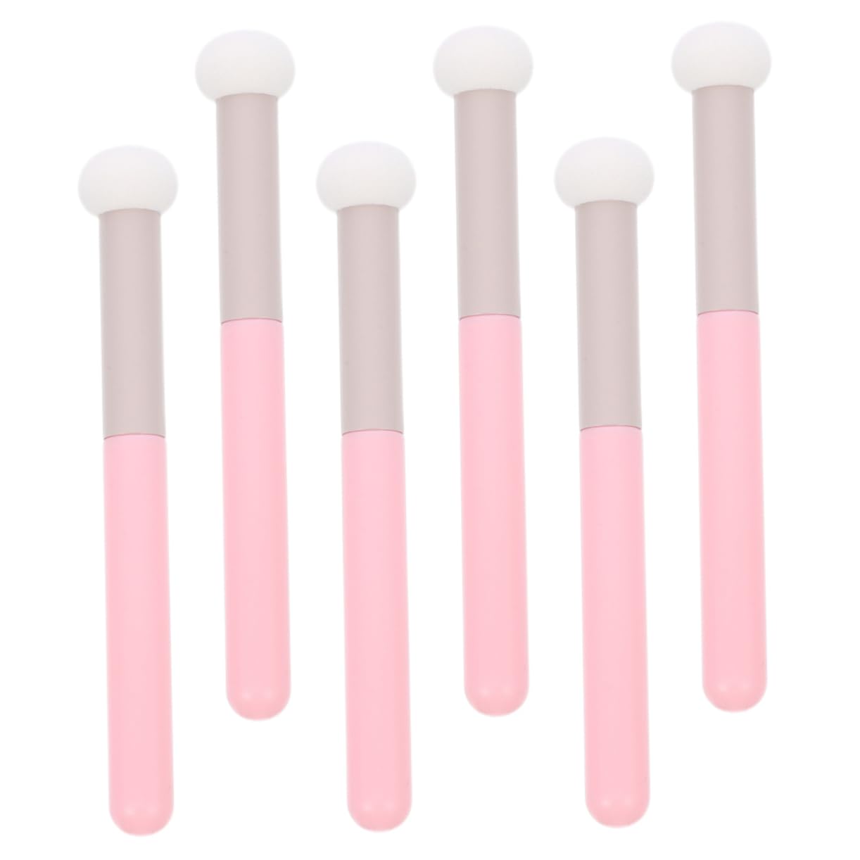 TOVINANNA 6pcs Mushroom Head Makeup Sponge Brush Multi Functional Concealer Brush for Women Easy to Hold Use for Foundation Eye and Powder present for Makeup Lovers