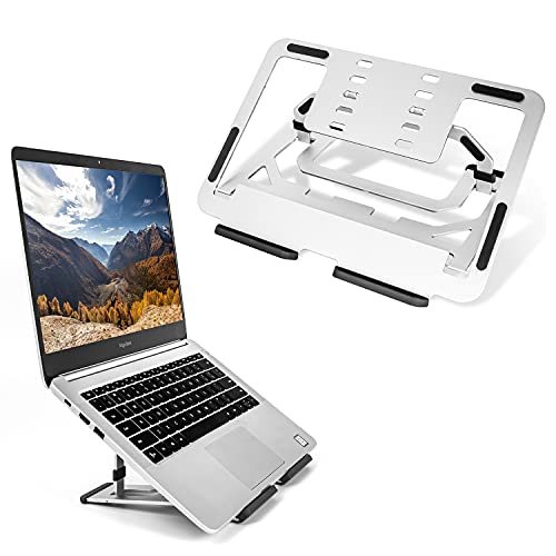 Moutik Computer Laptop Stand Holder: Ergonomic Adjustable Computer Riser Aluminum Notebook Holder Computer Mount Laptop Stands Compatible with MacBook Pro Air, Notebook, Lenovo, Dell 10-15.6â€ Laptops
