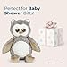 Bearington Baby Owlie Hugs-A-Lot Plush Stuffed Animal Gray Owl, 14