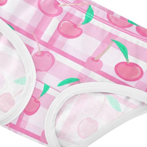 Florals Toddler Underwear Floral 2t Cotton Girl Panties Cute Pink Cherries Green Leaves Briefs Underpants4