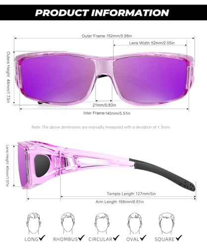 Image of Night Vision Glasses, Fit Over Glasses Mens Womens, Wrap Around Anti Glare HD Night Vision Lens for Night Driving