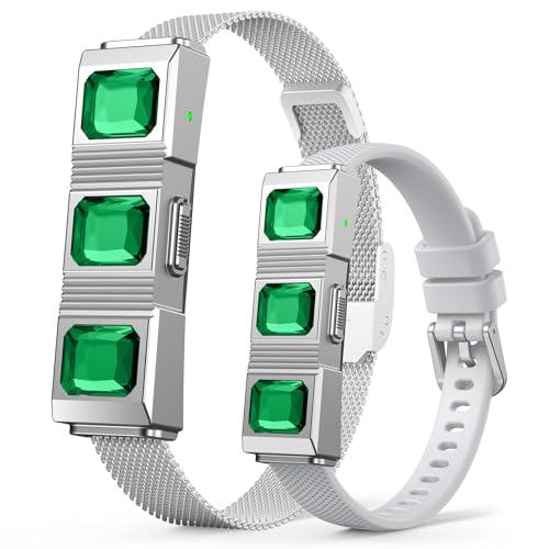 スマートバンド、ウェアラブル活動・フィットネストラッカー。170種類以上のスポーツモードを搭載。24時間睡眠トラッキング、着信通知、歩数計、リモート撮影、スマホ検索機能を備え、長時間バッテリー駆動。超薄型軽量設計で快適な装着感。男女兼用。iPhone/Androidシステム対応。リストバンド2本付属。無料アプリ（シルバー）