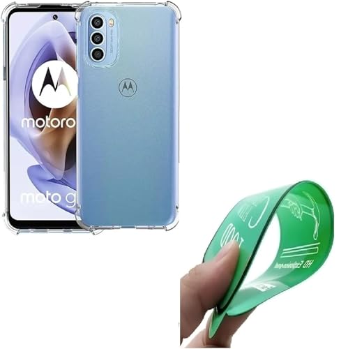 Kit Capa Capinha Antishock + Película Ceramica 9D Compatível Motorola Moto G41 / Moto G31