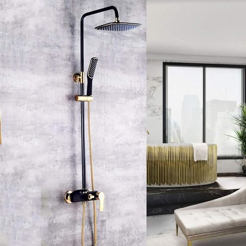 Système de douche 3 fonctions avec buse pressurisée et douchette rotative à 360 degrés