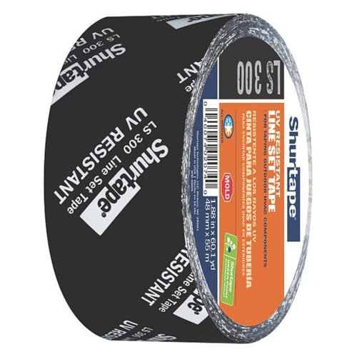 Shurtape LS 300 HVAC Line Set Tape, 55m Length x 48mm Width, Black (Pack of 1)