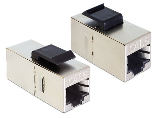 DeLock 2 X Keystone RJ45 presa > Presa Cat.6