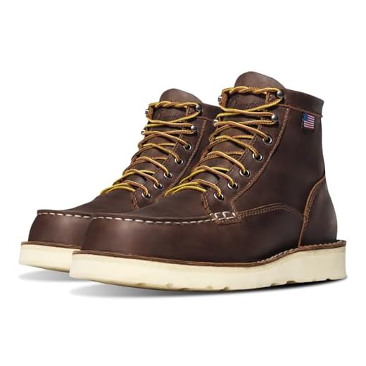 Danner Men's 15563 Bull Run Moc Toe 6" Work Boot, Brown - 10.5 EE