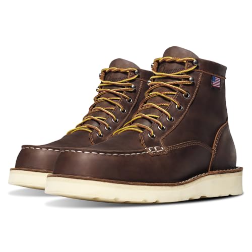 Danner Bull Run Moc Toe Work Boots for Men, EH Resistant, Brown - 9D by Danner - Used condition - US$241.81