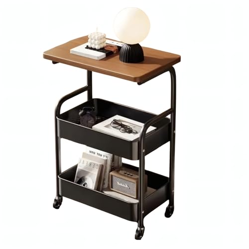 Opiniones de Carrito Organizador Con Ruedas los más solicitados. 50 Genérico Carrito Organizador Acero Inoxidable Multiusos con Tres Repisas con Ruedas Giratorias con Sistema De Bloqueo para Cocina, Salón, Baño y Recamara, Organizador con Ruedas