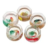 Stimulateur de créativité éducative : les fausses plantes réalistes et les figurines d'animaux miniatures servent d'outils d'aquarium décoratifs de bureau attrayants pour stimuler l'imagination des enfants pendant les récréations, l'aquarium de poissons miniature, la décoration miniature de maison de poupée