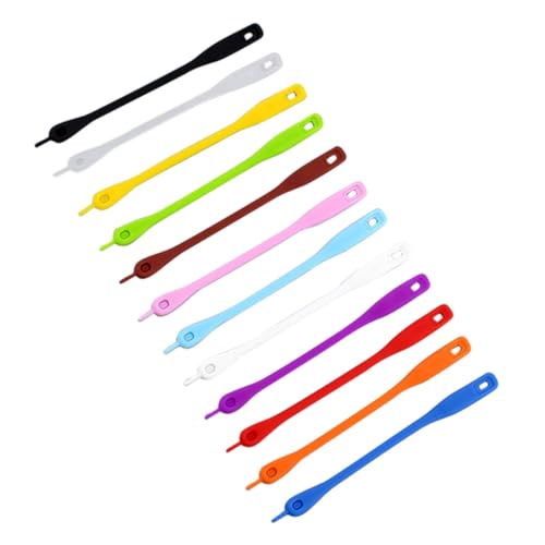 INOOMP 12 Piezas Marcadores de Copas de Vino de Silicona Identificadores Reutilizables Antideslizantes para Fiesta y Bar Colores Surtidos para Vasos de Vidrio Ecológicos y Seguros