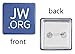 Jw.org Buttons-Made in USA Round Or Square Shape Buttons with Jw.org Logo (Square-1.5