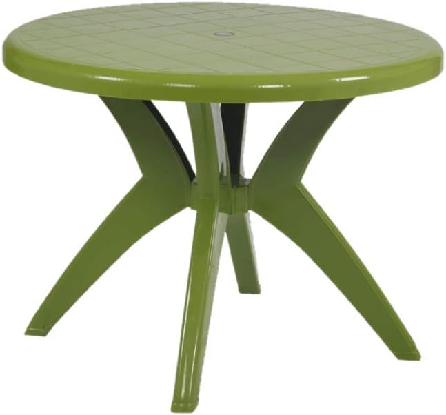 Supreme Plastic Marina Dining Table - Mehendi Green (4 Seater)