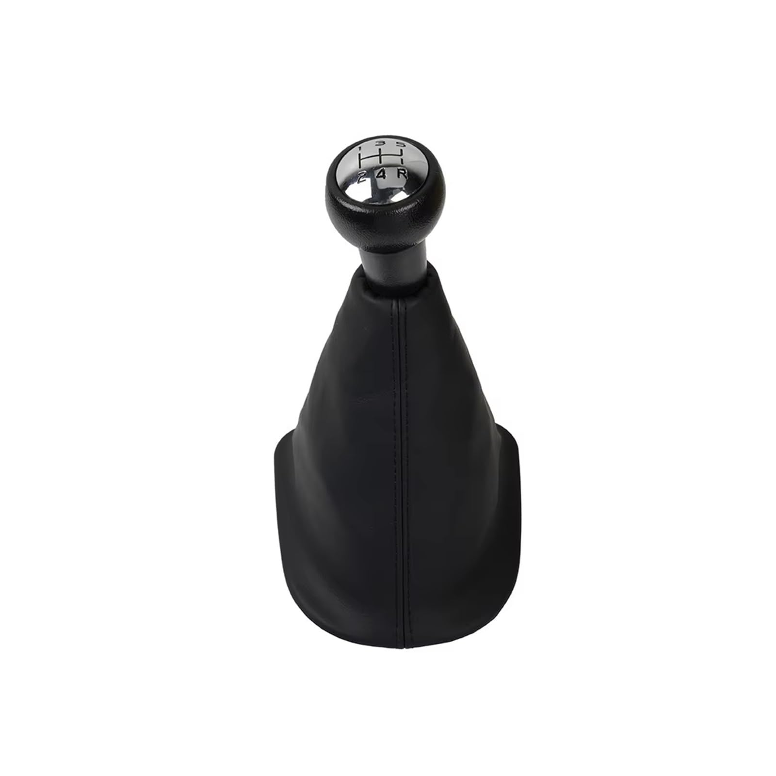 Qwqaab Black Manual Gear Knob For Peugeot For 206 For 207 For 307 Cc For C3 For C5 For Xsara Manual 5 Speed Gear Shift Knob Pu Gaiter Boot