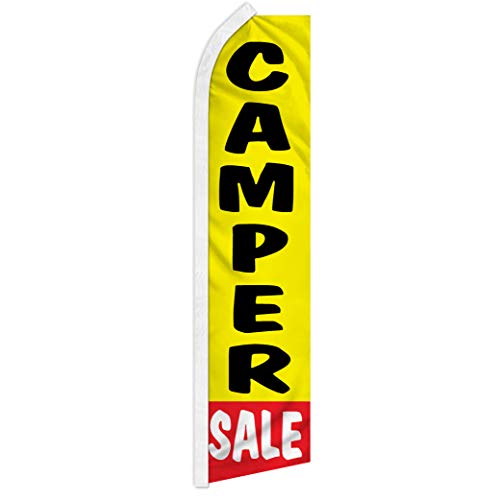 Camper Sale Swooper Flag for Car Dealerships