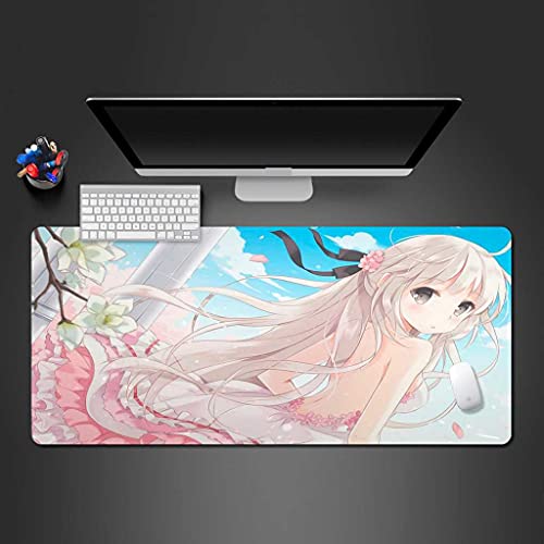 Tapis de souris XXL One Piece 3D tapis de bureau rose 800x300mm