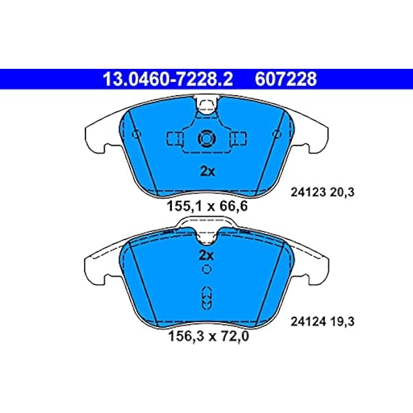 ATE 13046072282 Set pastiglie freno a disco