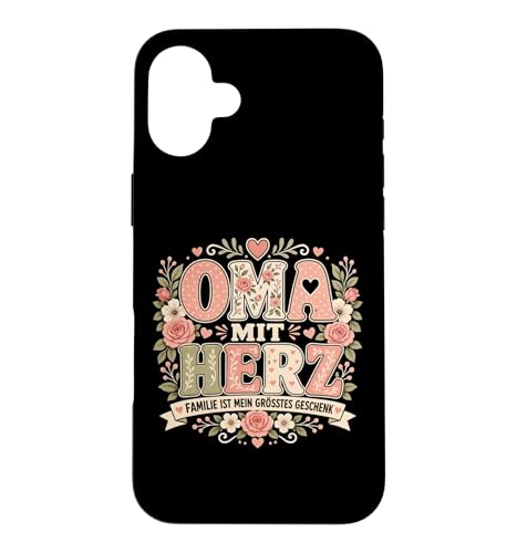 Oma Mit Herz Family Love Quote Graphic Ist Mein �W���[�}���s���N �X�}�z�P�[�X iPhone 16 Plus �p