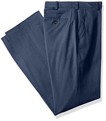 Van Heusen Men's Big and Tall Air Straight Fit Stretch Flat Front Dress Pant, blue haze, 46W X 32L