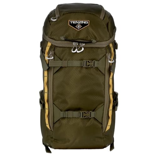Image of TENZING 1500 Whitetail Day Pack, Olive Green Ultra-Durable Hunting Backpack with 4 Compartments & 10 Organizational Pockets Camo Backpack for Hunting Gear and Equipment