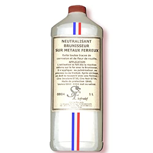 💪 PROFESSIONALE DI QUALITÀ SUPERIORE: con questa soluzione brevettata per questo brunitore neutralizzante per metalli su ferro acciaio metalli ferrosi ottone rame bronzo porta - Diverse superfici - Diversi materiali ➡️ AMPIO campo di applicazione e utilizzo quindi possibile! NESSUN ODORE all'apertura Facile da usare, i risultati sono visibili in pochi minuti 🖌️⏱️S Applicare a pennello, a spruzzo o a immersione.