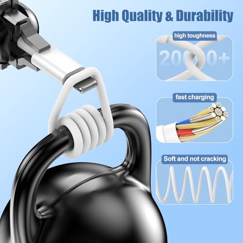 2Pack USB C Ladegerät Ladekabel für iPhone 17 16 15/17 16 15 Pro/17 16 15 Pro Max/Plus,2Pack 20W USB C Power Adapter Schnellladekabel für iPad Pro/Air/10.Generation,Schnellladegerät mit Kabel 2M