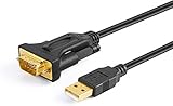 cablecreation unterstützt lebenslange Garantie und Kundenservice. Paket inklusive USB zu RS232 DB9-Kabel und Treiber-CD enthalten.