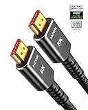 Highwings 8K 4K HDMI Kabel 3meter Zertifiziertes, HDMI 2.1 Kabel 48Gbps Ultra...