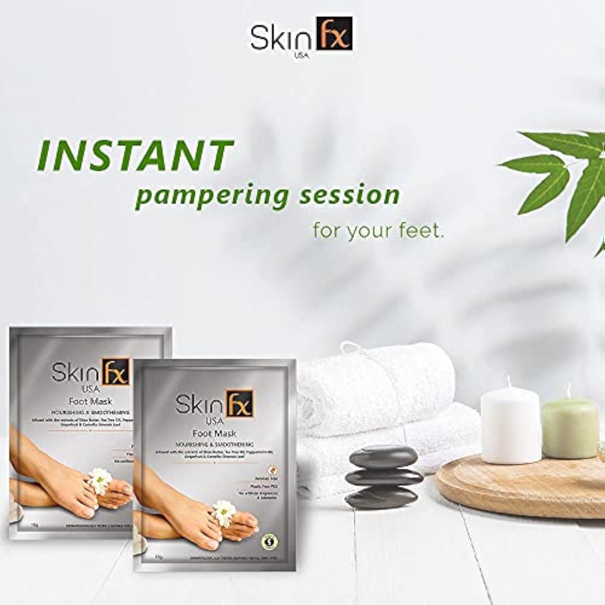 Skin Fx Foot Mask with 0.5% Salicylic Acid