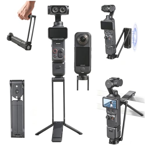 Osmo Pocket 4P/Pocket 4 3/Insta360 Luna Ultra/X6 X5 X4 X3 �p �N�C�b�N�����[�X�X�^���h | 1/4�}�E���g�t�� �O�r ���@�\�N�C�b�N�����[�X�J�����X�^���h,���C�܂肽���ݎ����B��_ 201°�p�x����