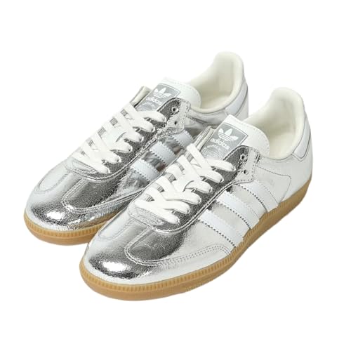 Image of adidas Samba OG Women's Shoes, Silver Metallic /Footwear White /Core White, Size 9.5