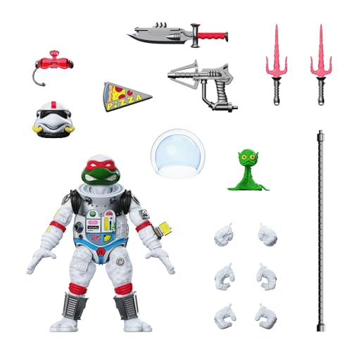 Super7 ULTIMATES! Teenage Mutant Ninja Turtles Space Cadet Raphael - 7" TMNT Action Figure with Accessories Classic Cartoon Collectibles by Super7 - Used condition - US$29.15
